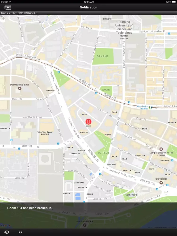 Zrzuty ekranu ACTi Emergency Mobile Client iPad 