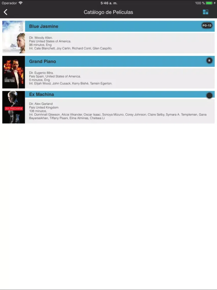 Zrzuty ekranu EBUS Streaming iPad 