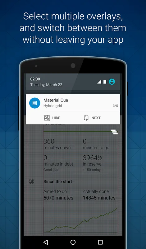Material Cue Screenshots