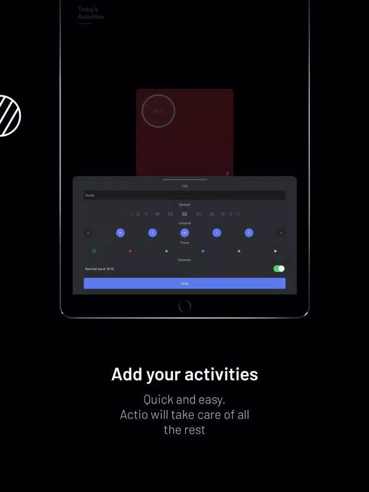 Actio - Activities Tracker iPad 应用截图