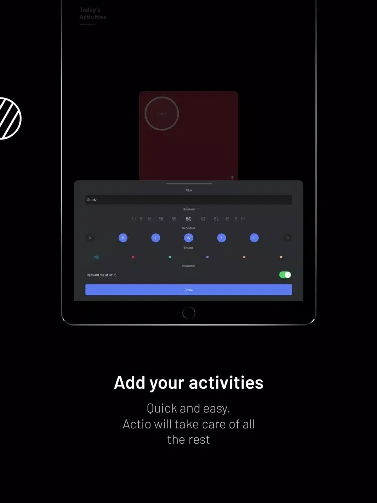 Actio - Activities Tracker iPad 应用截图