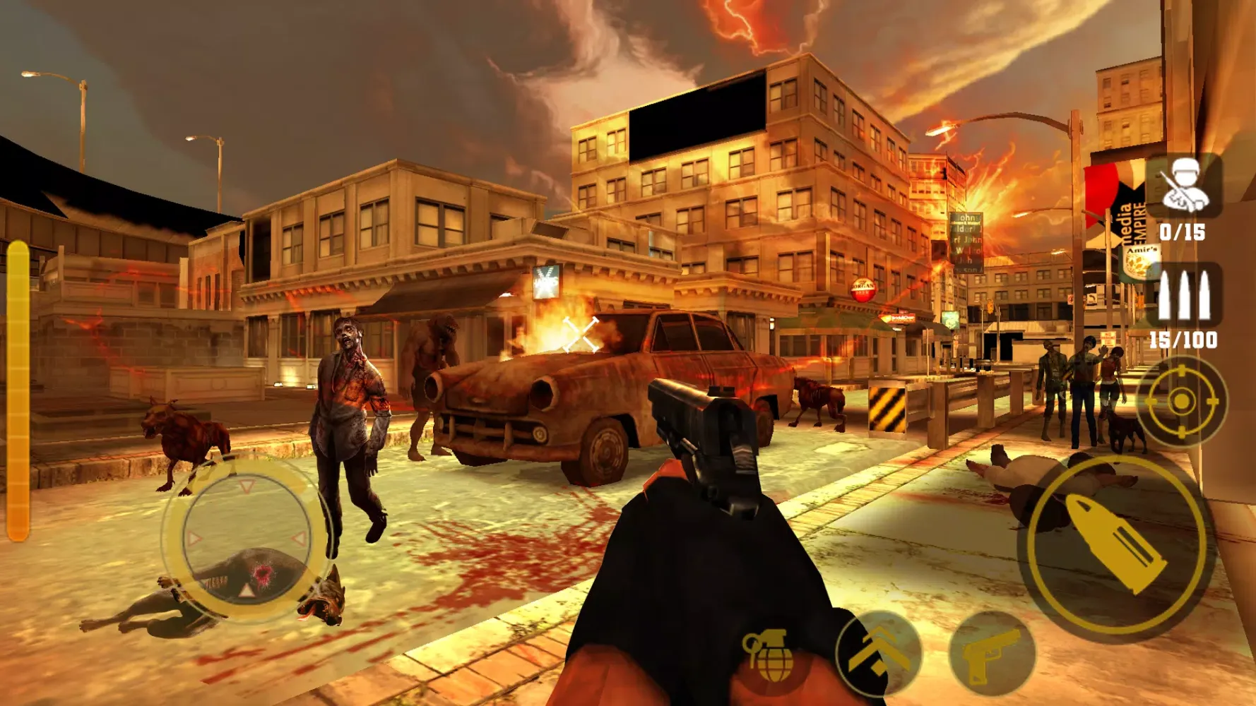 Capturas de tela do Zombie Hunt: Dead zone