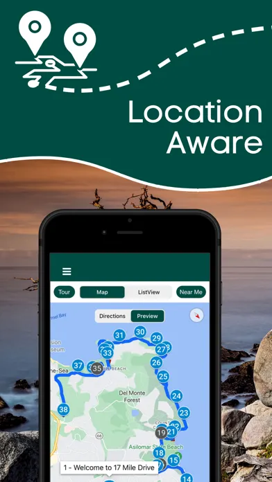17 Mile Drive Audio Tour Guide سکرین شاٹس