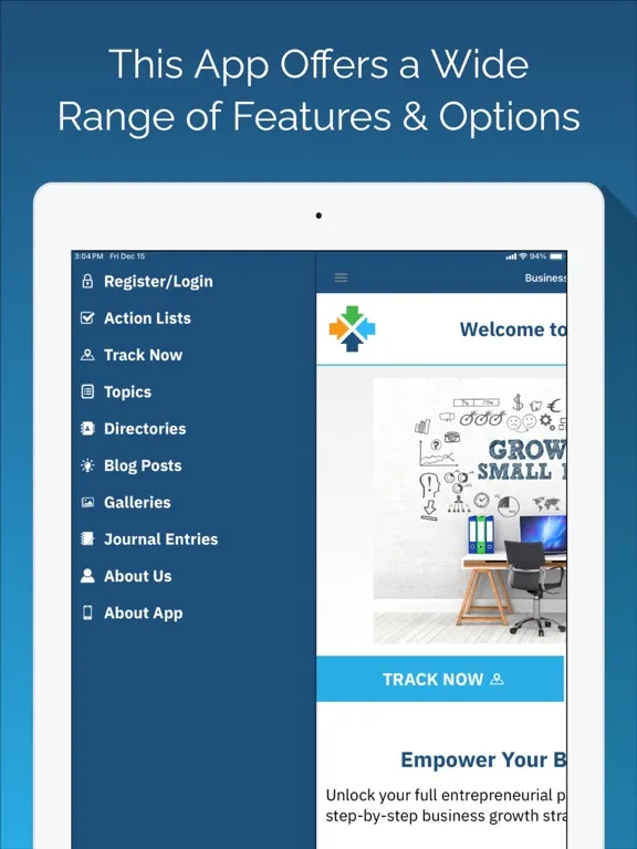 The Business Builder App iPad  سکرین شاٹس