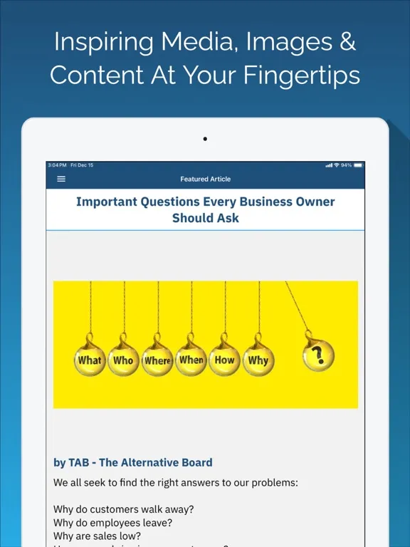 The Business Builder App iPad  سکرین شاٹس