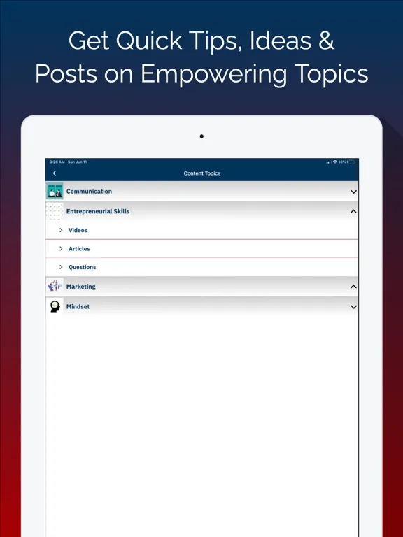 Capturas de pantalla de Entrepreneurs INTL. Network iPad 