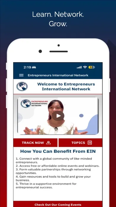 Capturas de pantalla de Entrepreneurs INTL. Network