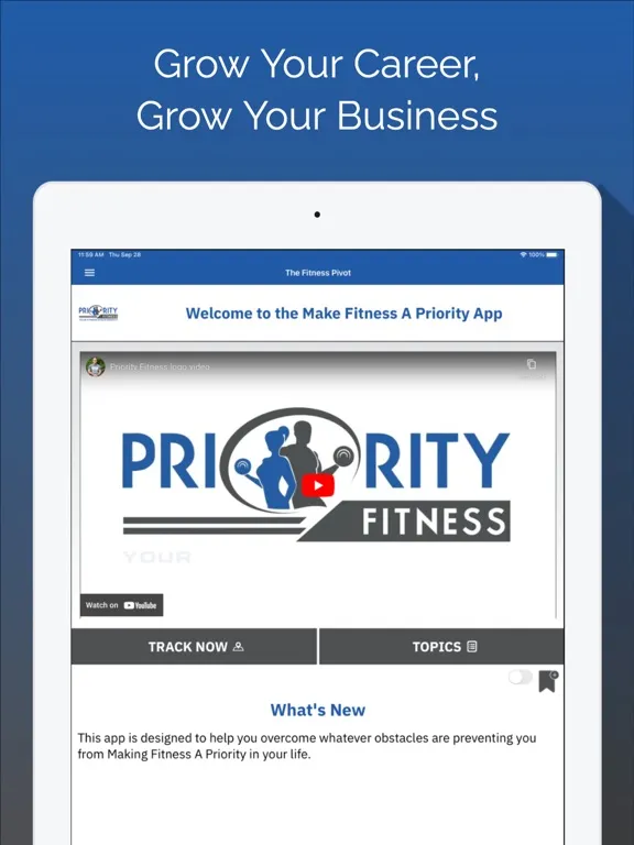 Capturas de tela do The Fitness Pivot iPad 