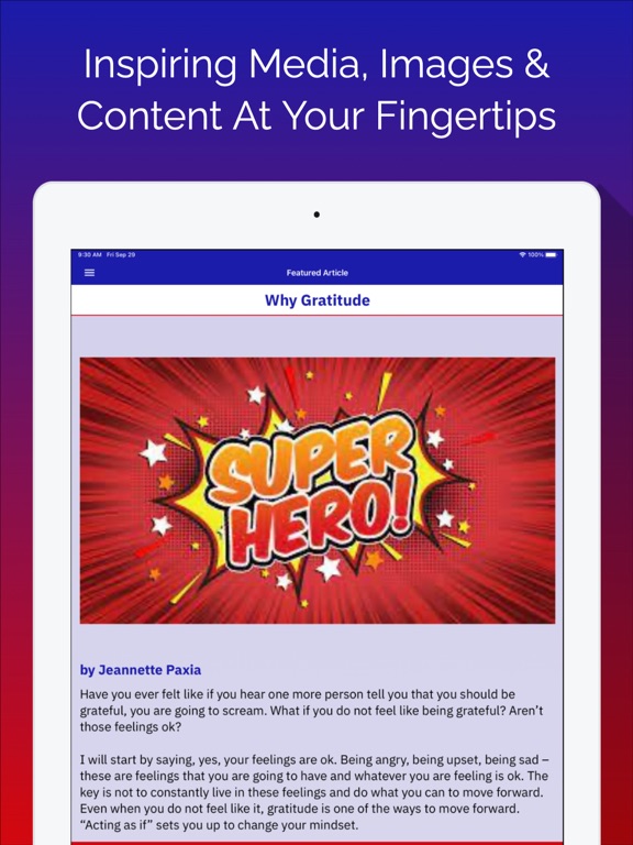 Zrzuty ekranu Inner Superhero iPad 