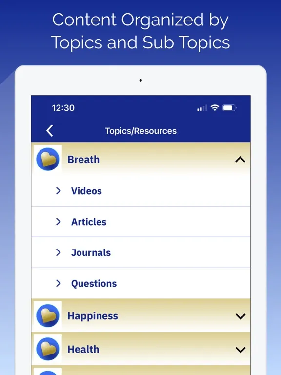 Screenshot di IntrAnaut Meditation iPad 