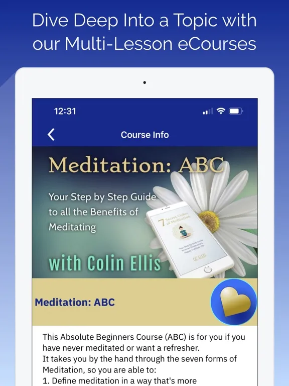 Screenshot di IntrAnaut Meditation iPad 