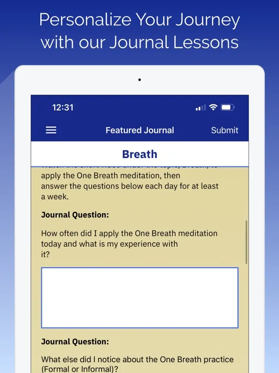 Screenshot di IntrAnaut Meditation iPad 