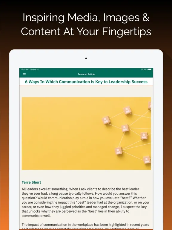 Capturas de tela do Thriving Leader Collaborative iPad 