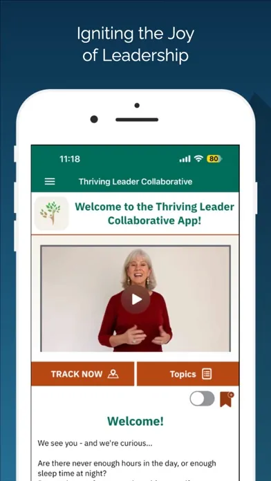 Capturas de tela do Thriving Leader Collaborative
