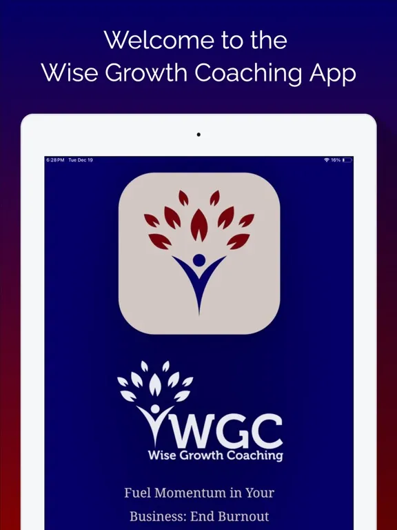 Capturas de tela do Wise Growth Coaching iPad 