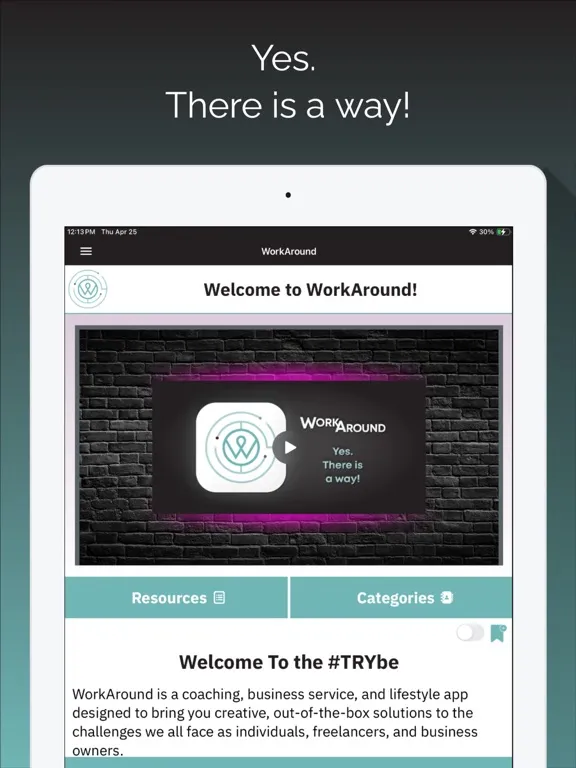 WorkAround App iPad  スクリーンショット