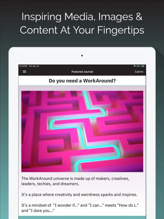 WorkAround App iPad  スクリーンショット