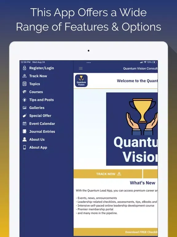 Quantum Vision Consulting iPad  سکرین شاٹس