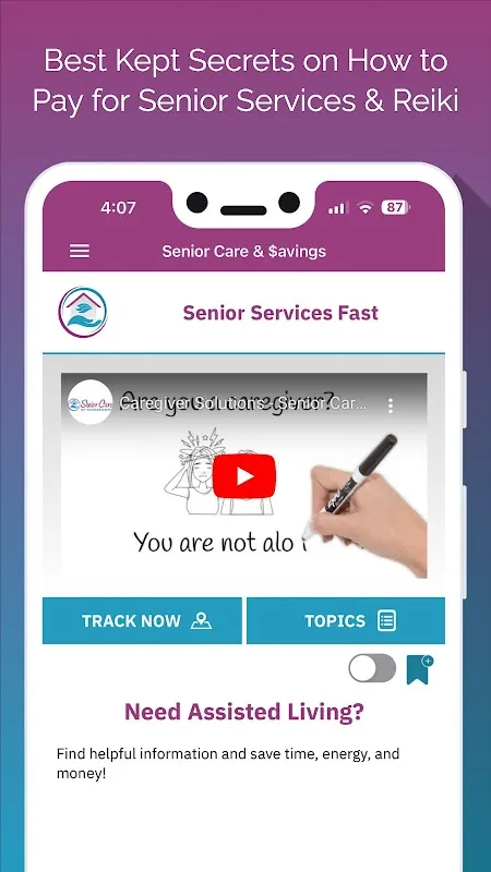 Captures d'écran de Senior Care and Savings