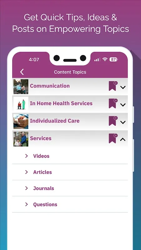 Captures d'écran de Senior Care and Savings