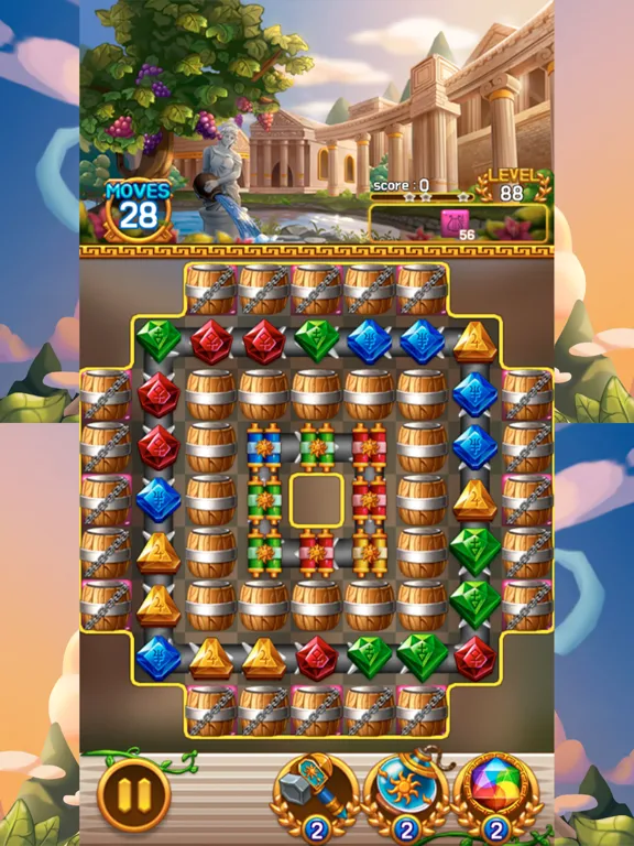 Скриншоты Jewel Athena: Match3 Puzzle iPad 