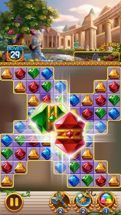 Скриншоты Jewel Athena: Match3 Puzzle