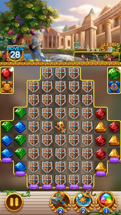 Скриншоты Jewel Athena: Match3 Puzzle