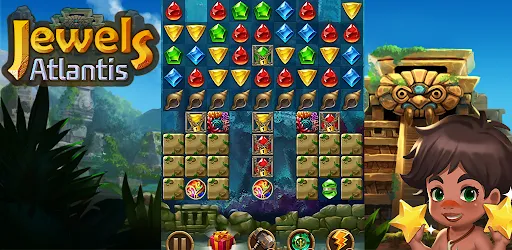 Jewels Atlantis: Puzzle game स्क्रीनशॉट