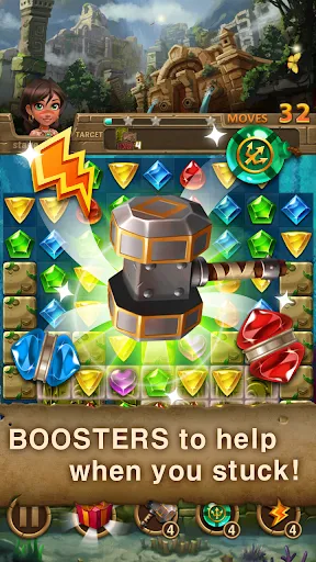 Jewels Atlantis: Puzzle game स्क्रीनशॉट