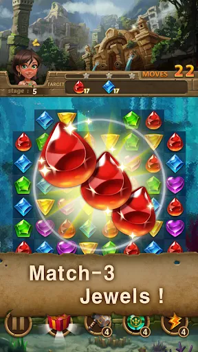 Jewels Atlantis: Puzzle game स्क्रीनशॉट