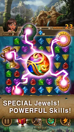 Jewels Atlantis: Puzzle game स्क्रीनशॉट
