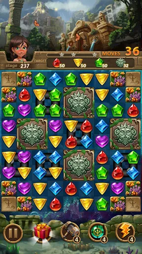 Jewels Atlantis: Puzzle game स्क्रीनशॉट