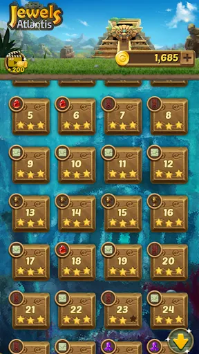 Jewels Atlantis: Puzzle game स्क्रीनशॉट