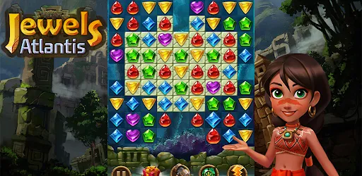 Jewels Atlantis: Puzzle game स्क्रीनशॉट
