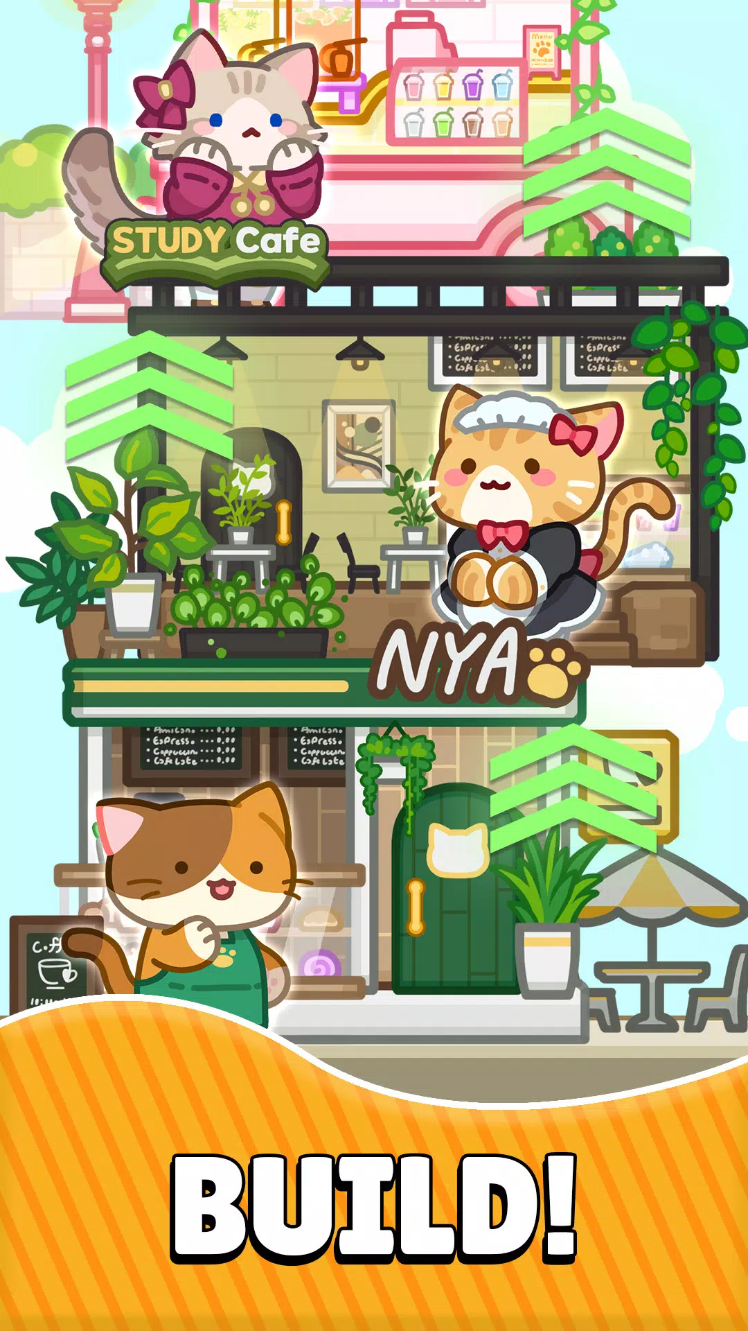 Merge Meow Cafe : Coffee cat Screenshots