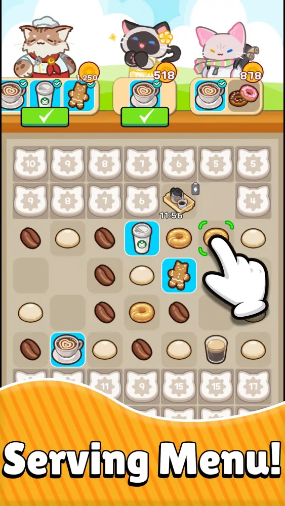 Merge Meow Cafe : Coffee cat স্ক্রিনশট