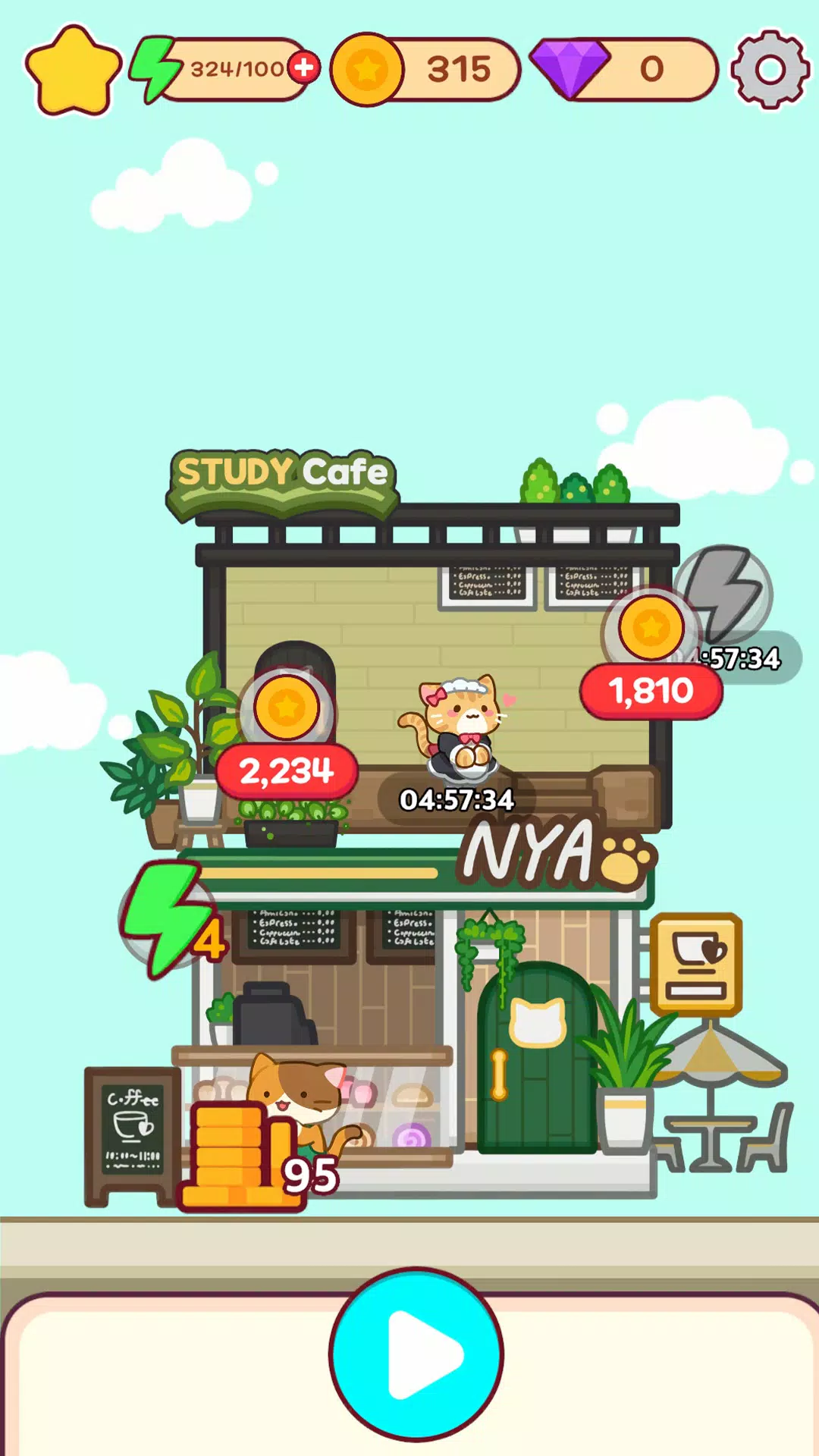Merge Meow Cafe : Coffee cat Screenshots