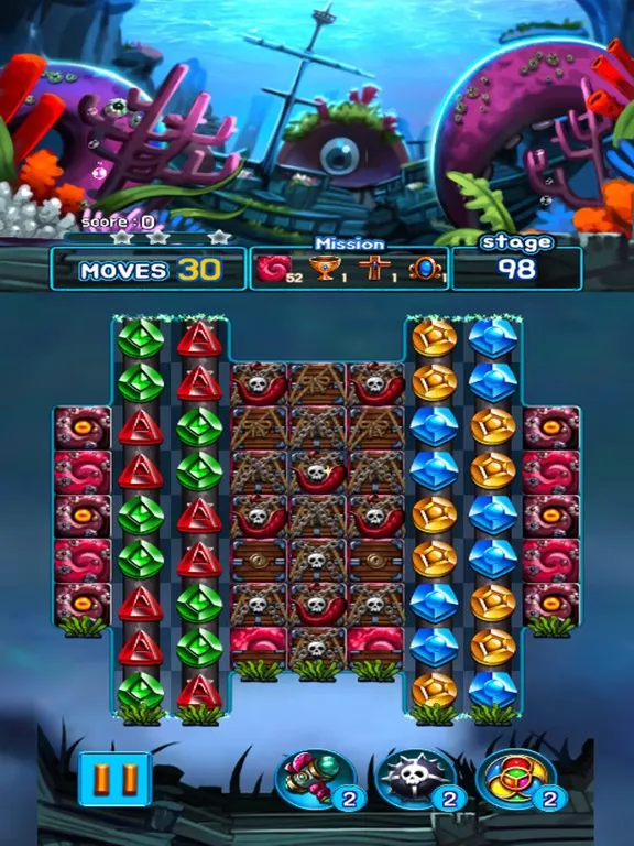صور Jewel Kraken: Match3 puzzle iPad 