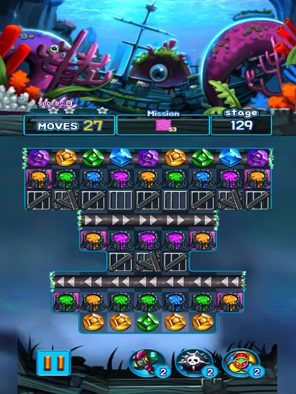 صور Jewel Kraken: Match3 puzzle iPad 