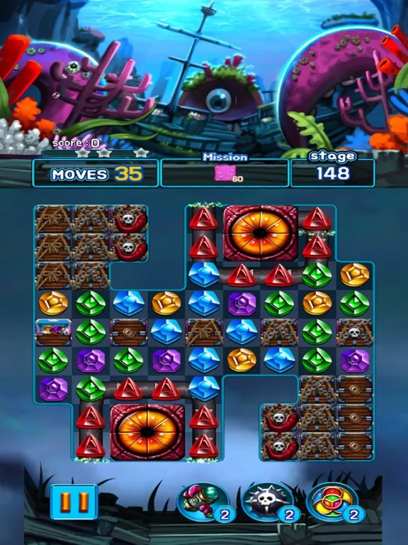 صور Jewel Kraken: Match3 puzzle iPad 