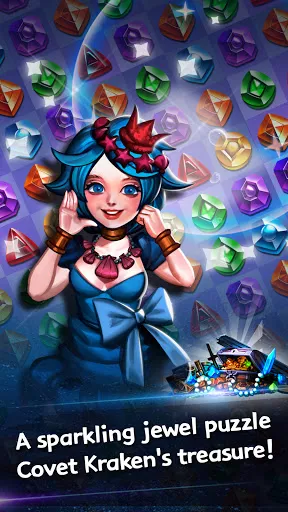 Jewel Kraken: Match 3 Blast Ekran Görüntüleri