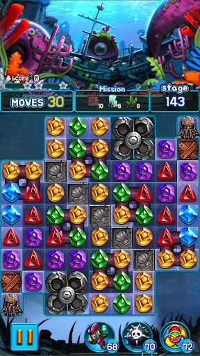 Jewel Kraken: Match 3 Blast Ekran Görüntüleri