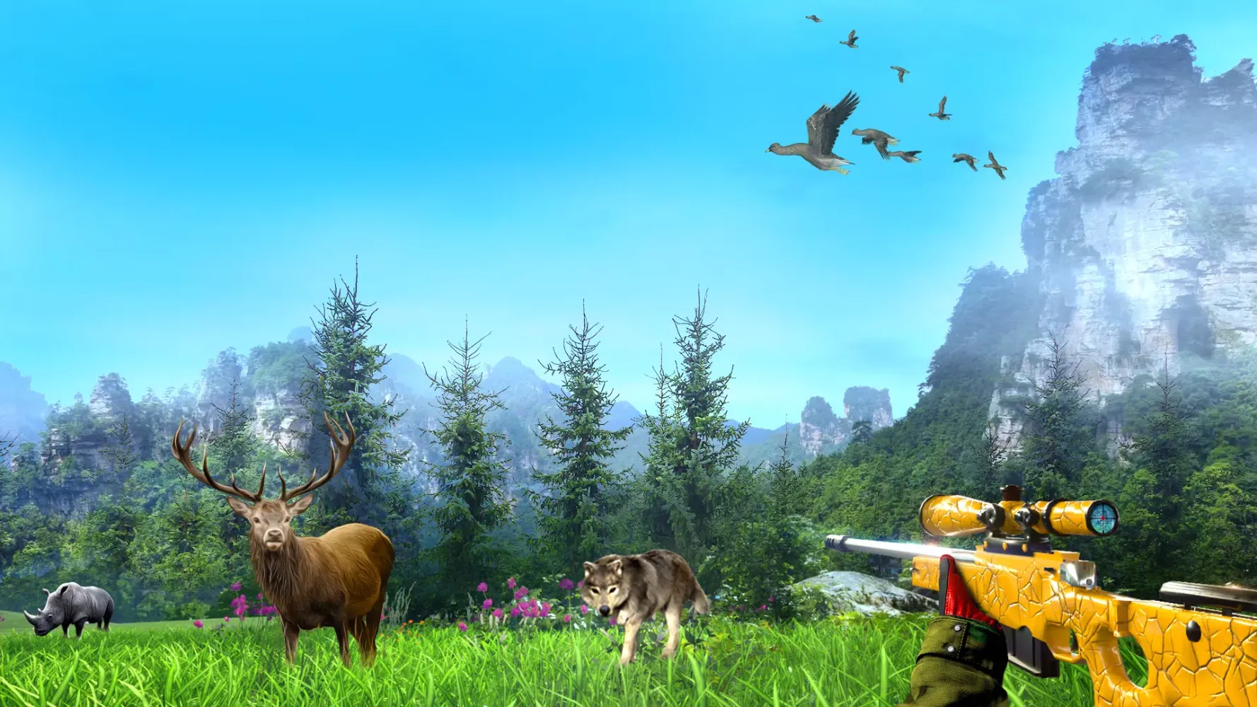 Tangkapan layar Wild Animal Hunting Games