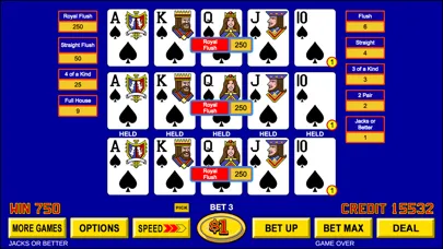 ภาพหน้าจอของ Video Poker ™ - Classic Games