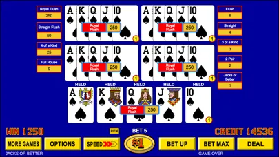 ภาพหน้าจอของ Video Poker ™ - Classic Games