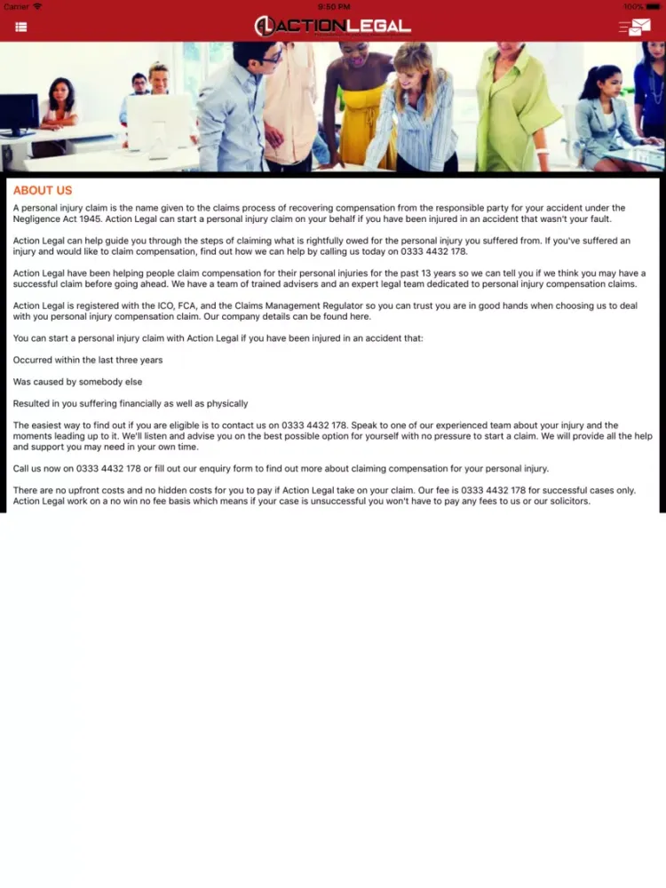 Action Legal iPad  Screenshots
