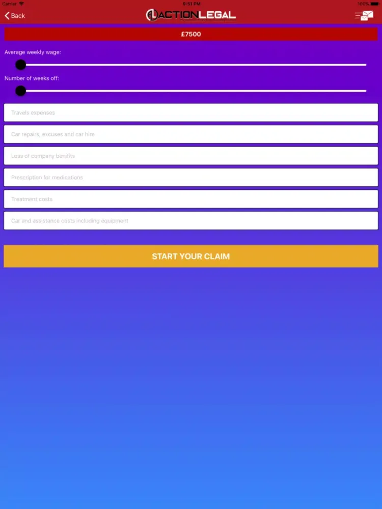 Action Legal iPad  Screenshots