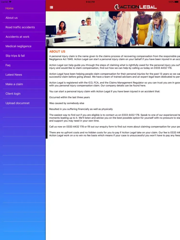 Action Legal iPad  Screenshots