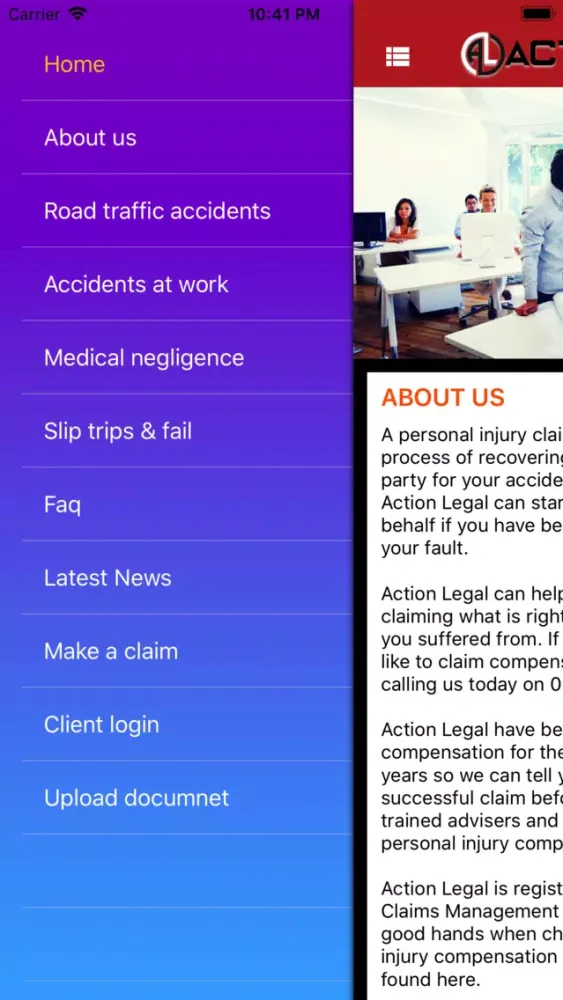 Action Legal Screenshots