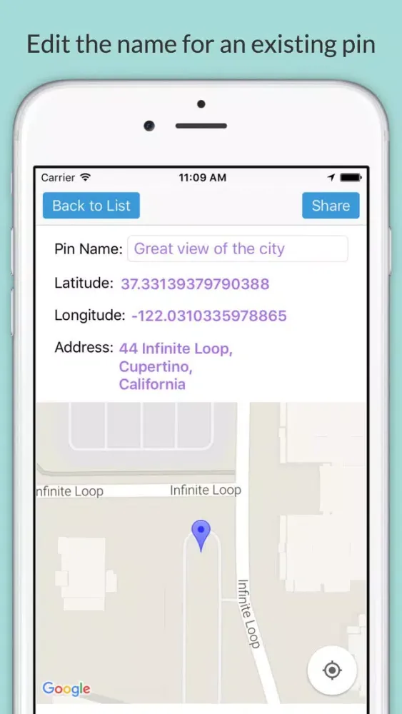 Capturas de tela do My Favourite Pins: A collection of all your favourite/important locations on a map!!